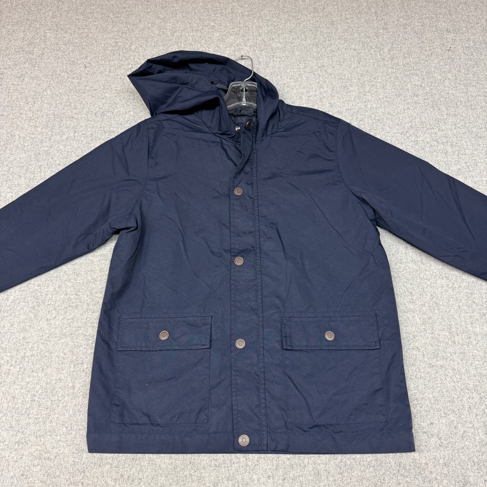 The Children's Place Hooded Utility Jacket XL 14 Navy Blue Nylon Windbreaker